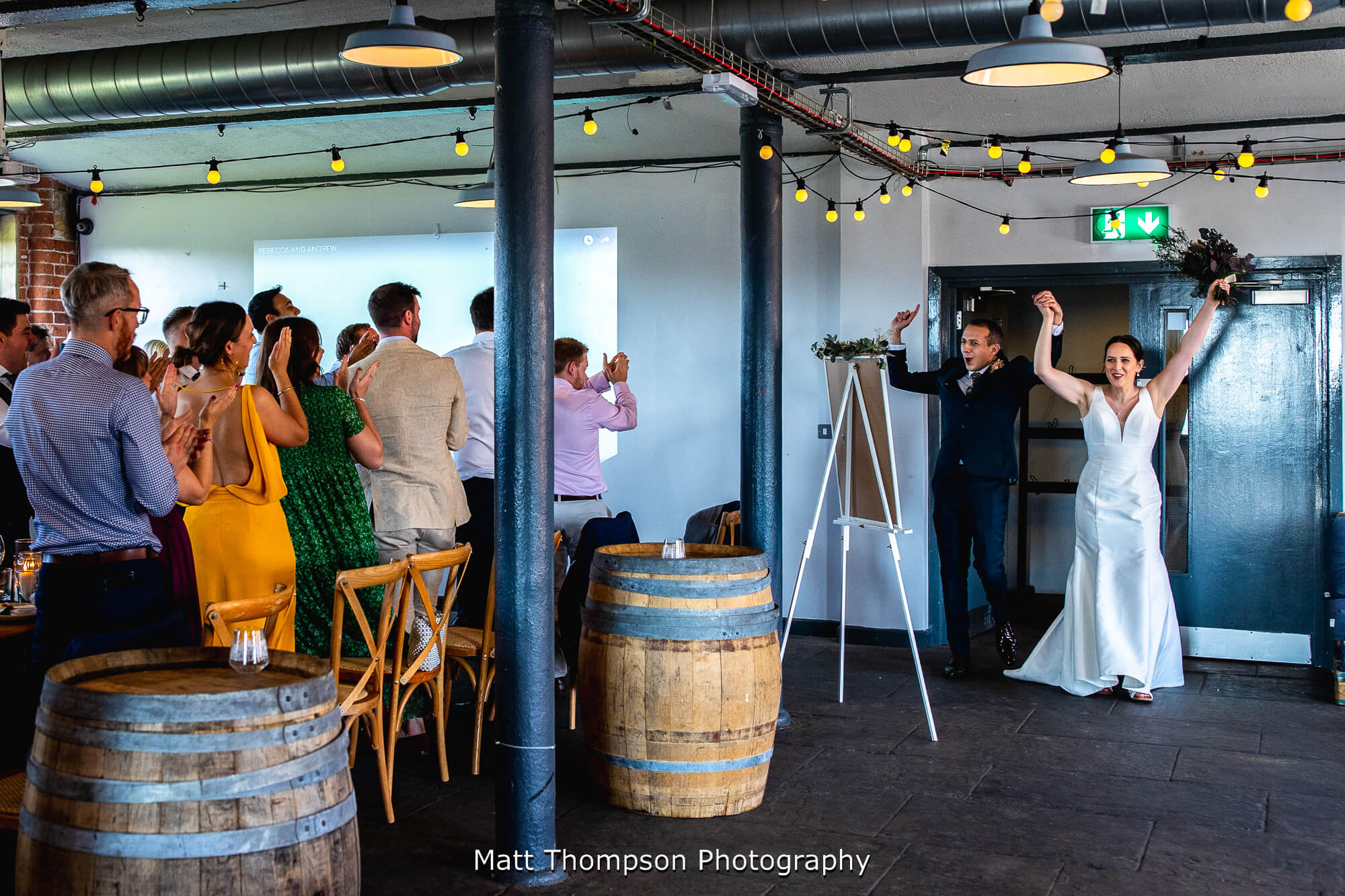 wedding entrance at nothern monk refectory