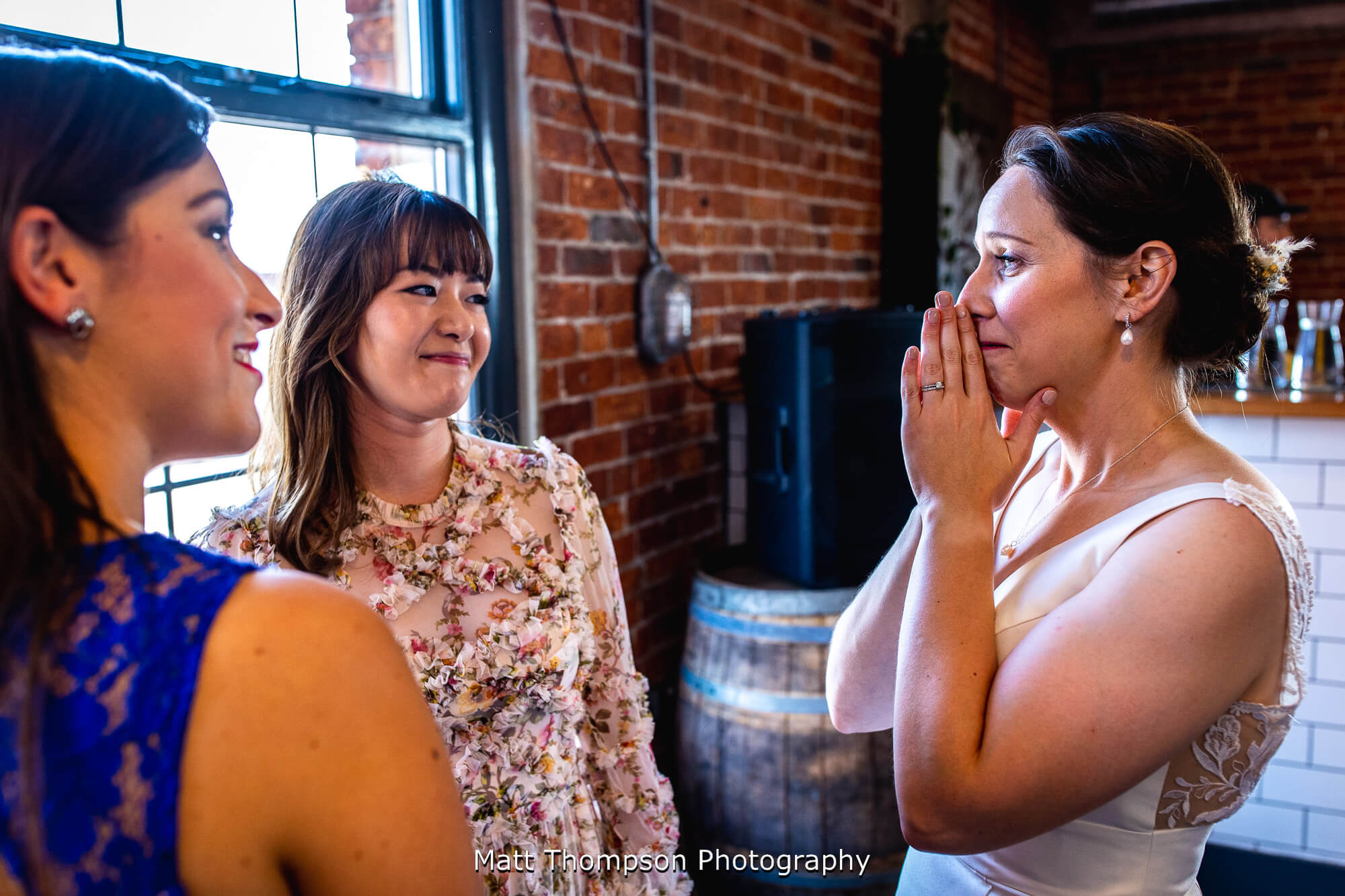 bride crying