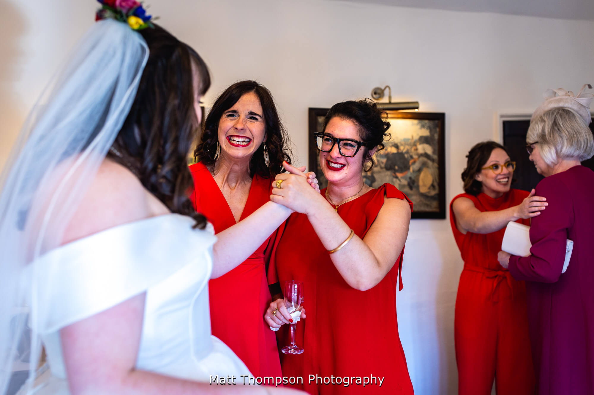 bridesmaids crying