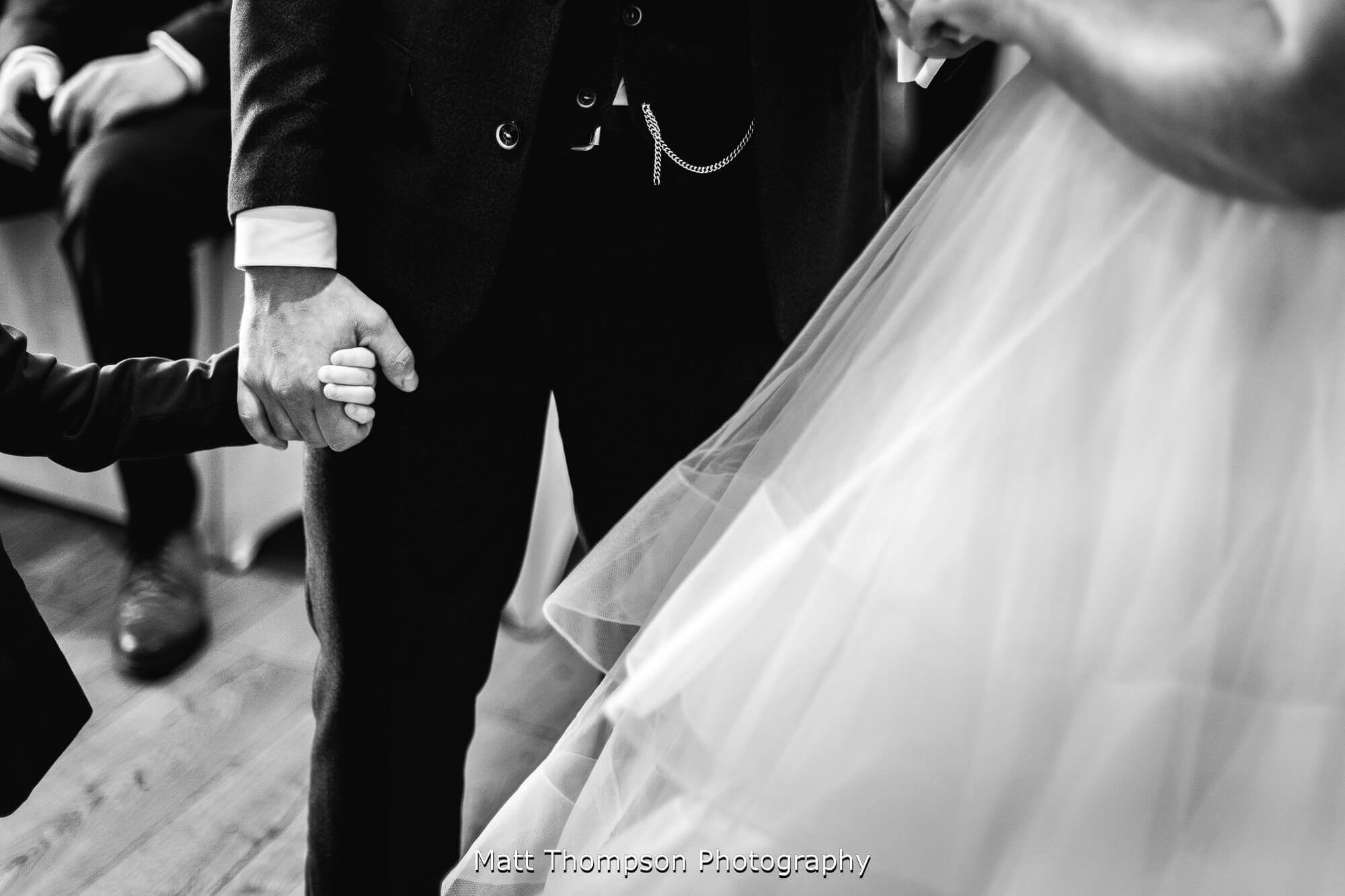 holding hands