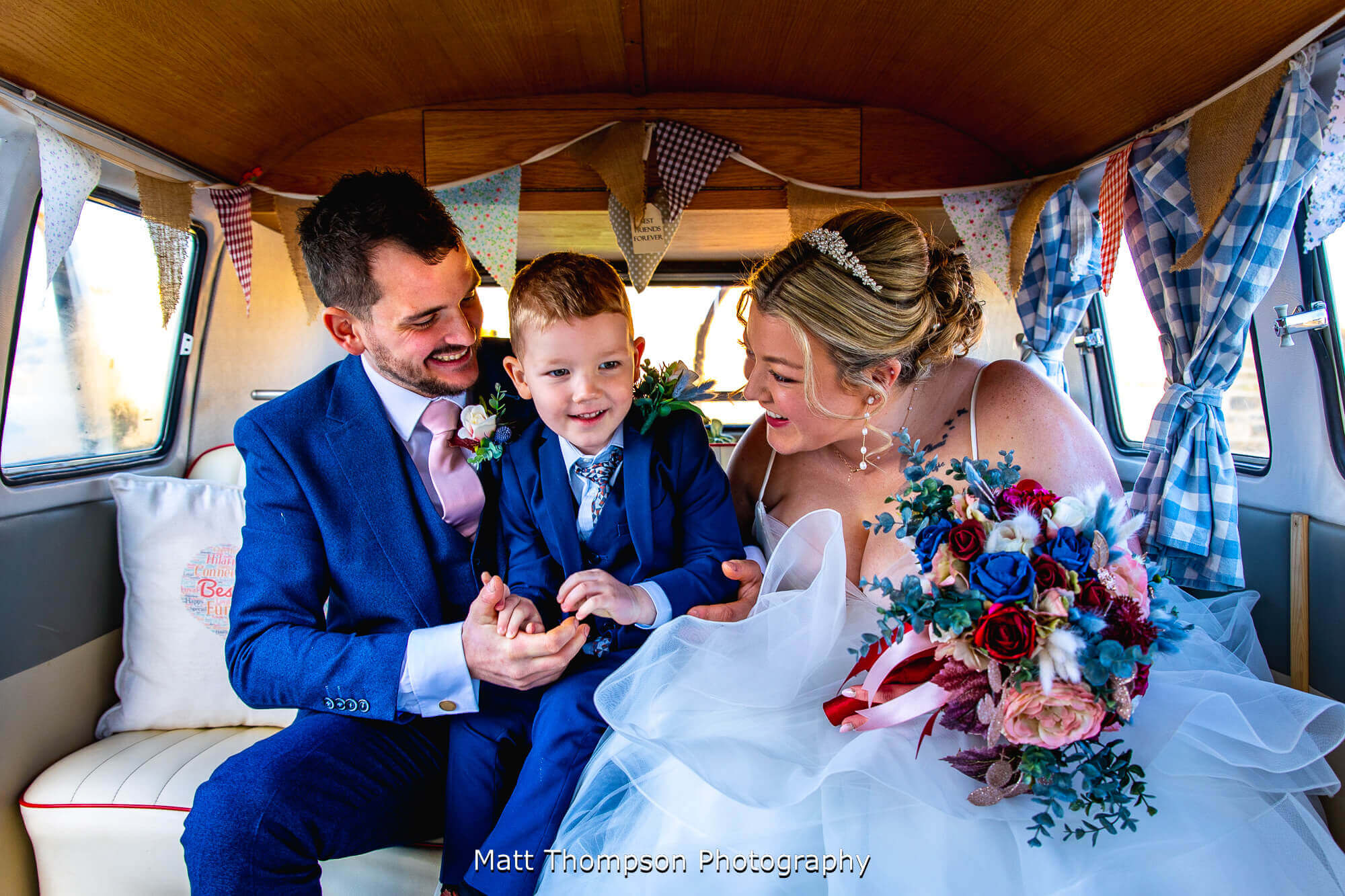 family wedding photo
