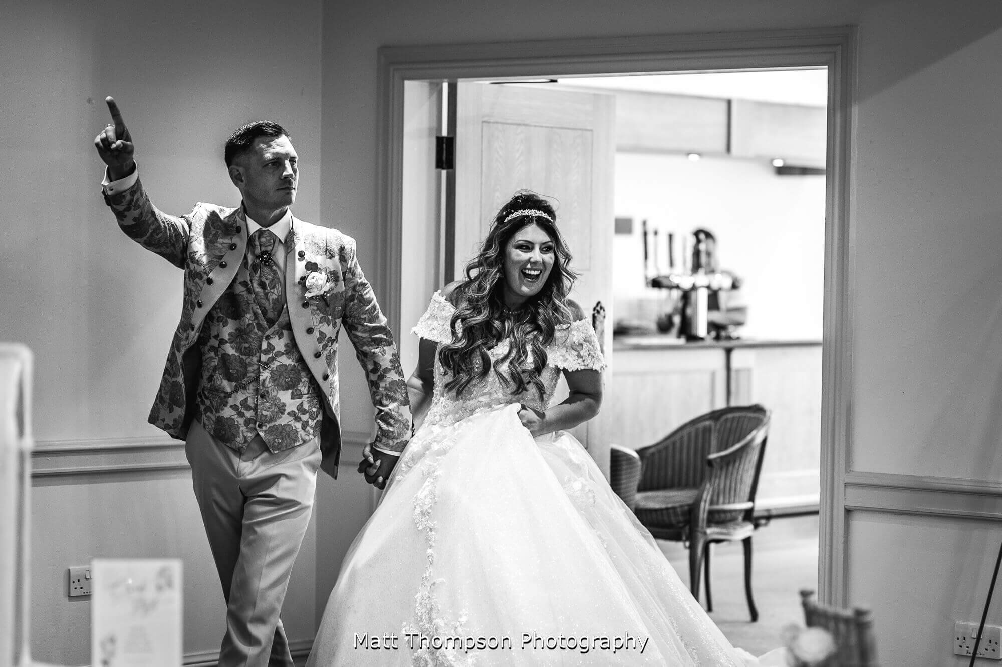 bride and groom entrance