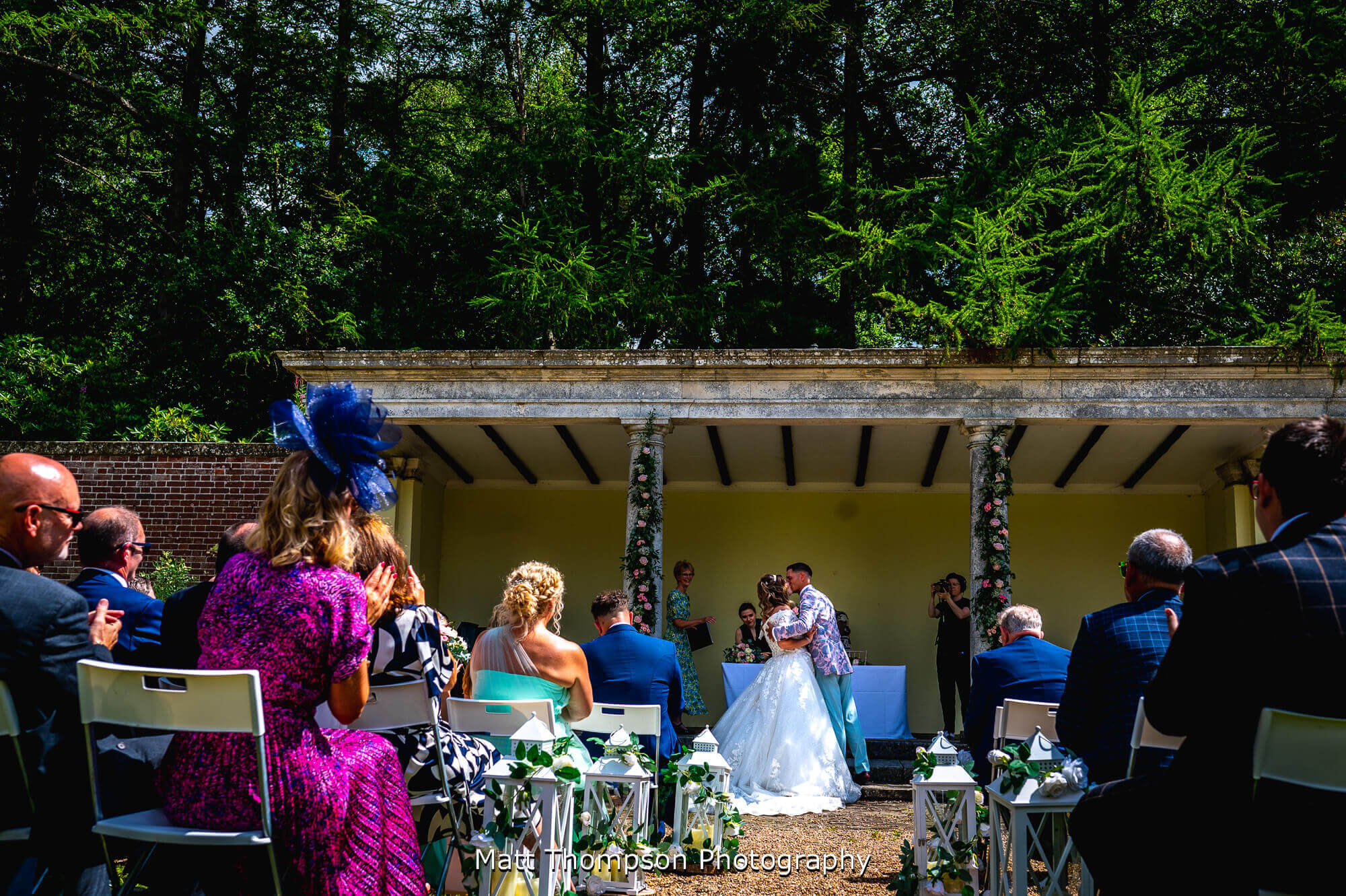 outdoor ceremony at petwood hotel