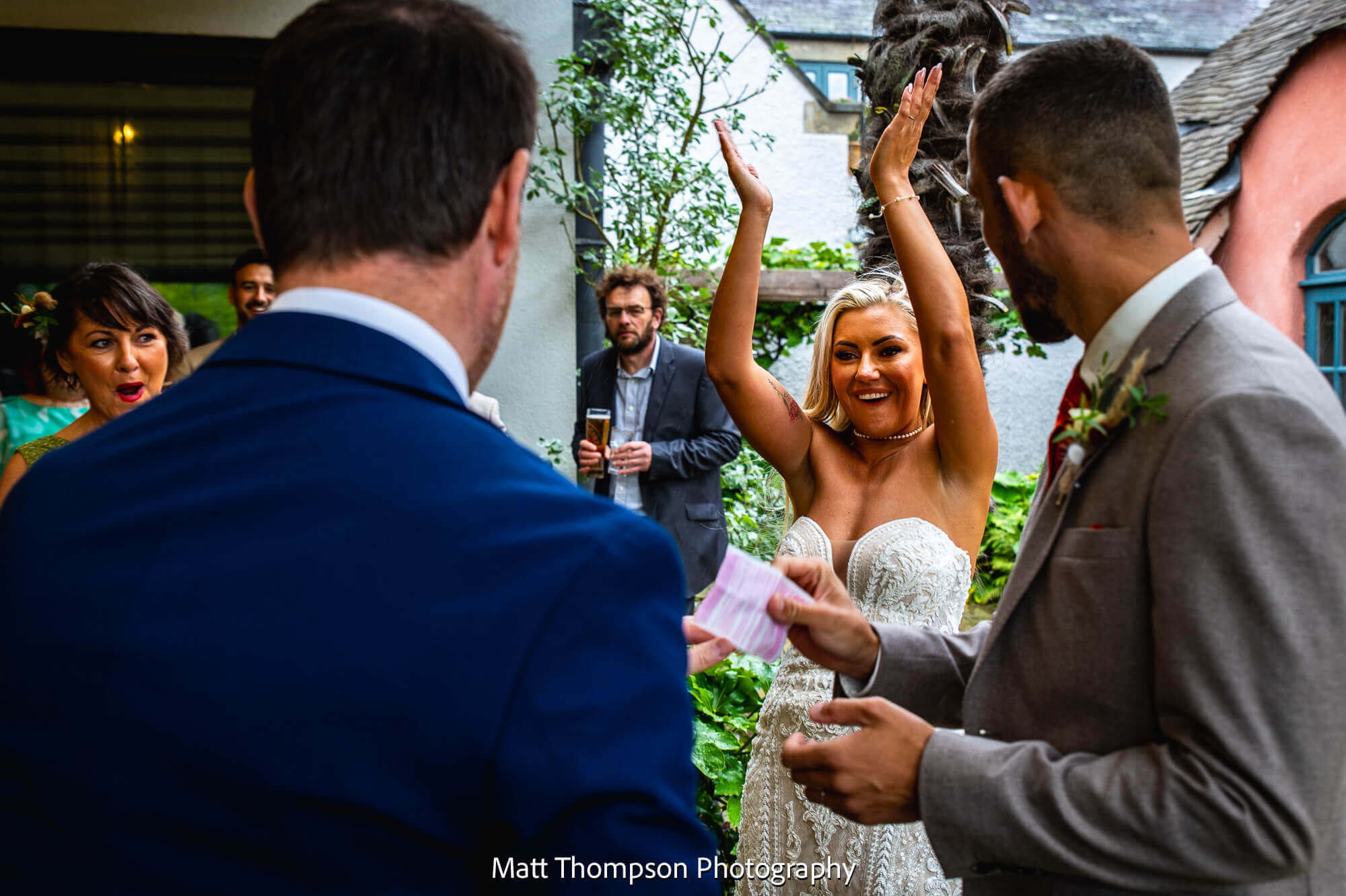bride clapping