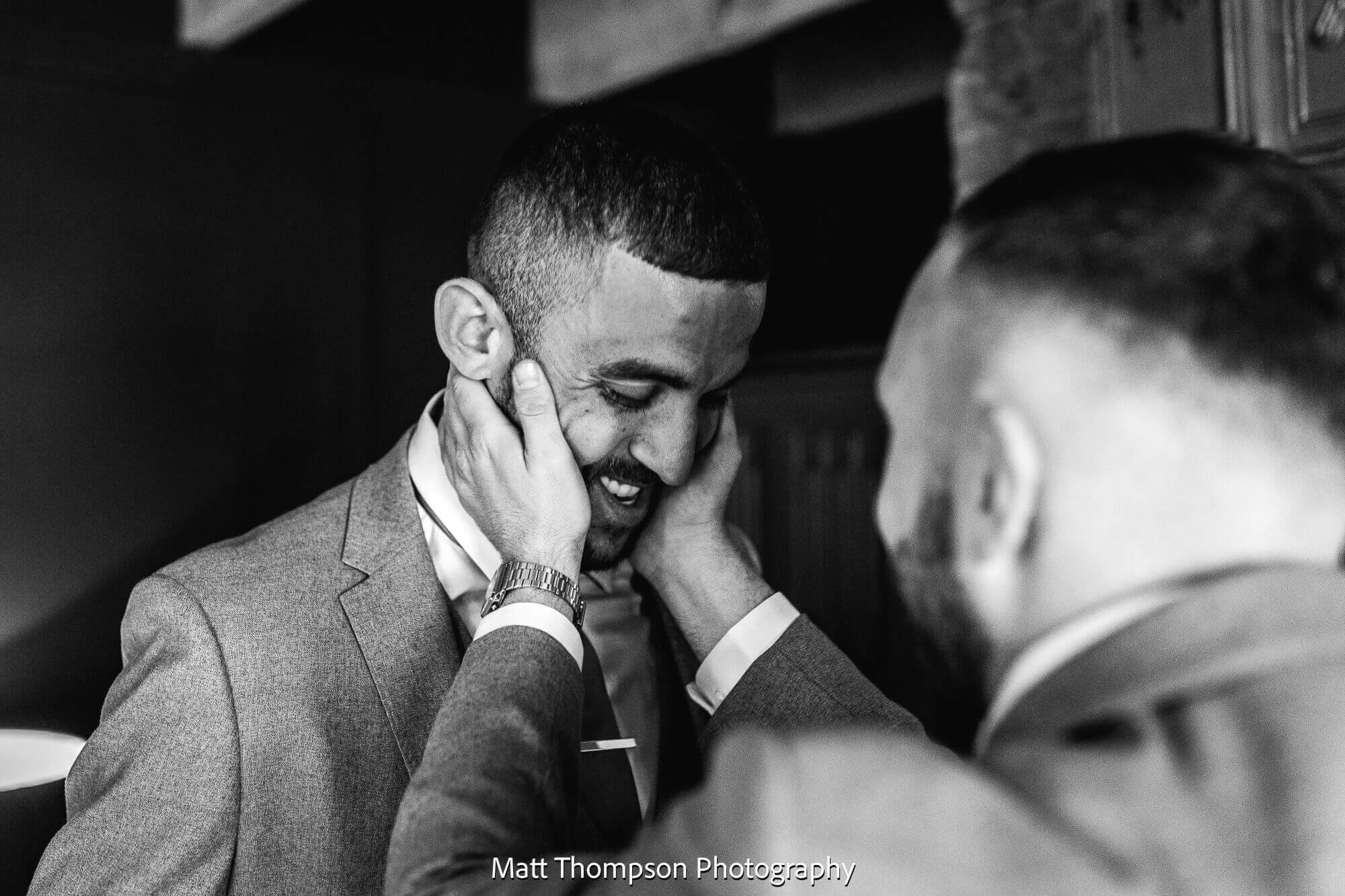 groom getting ready