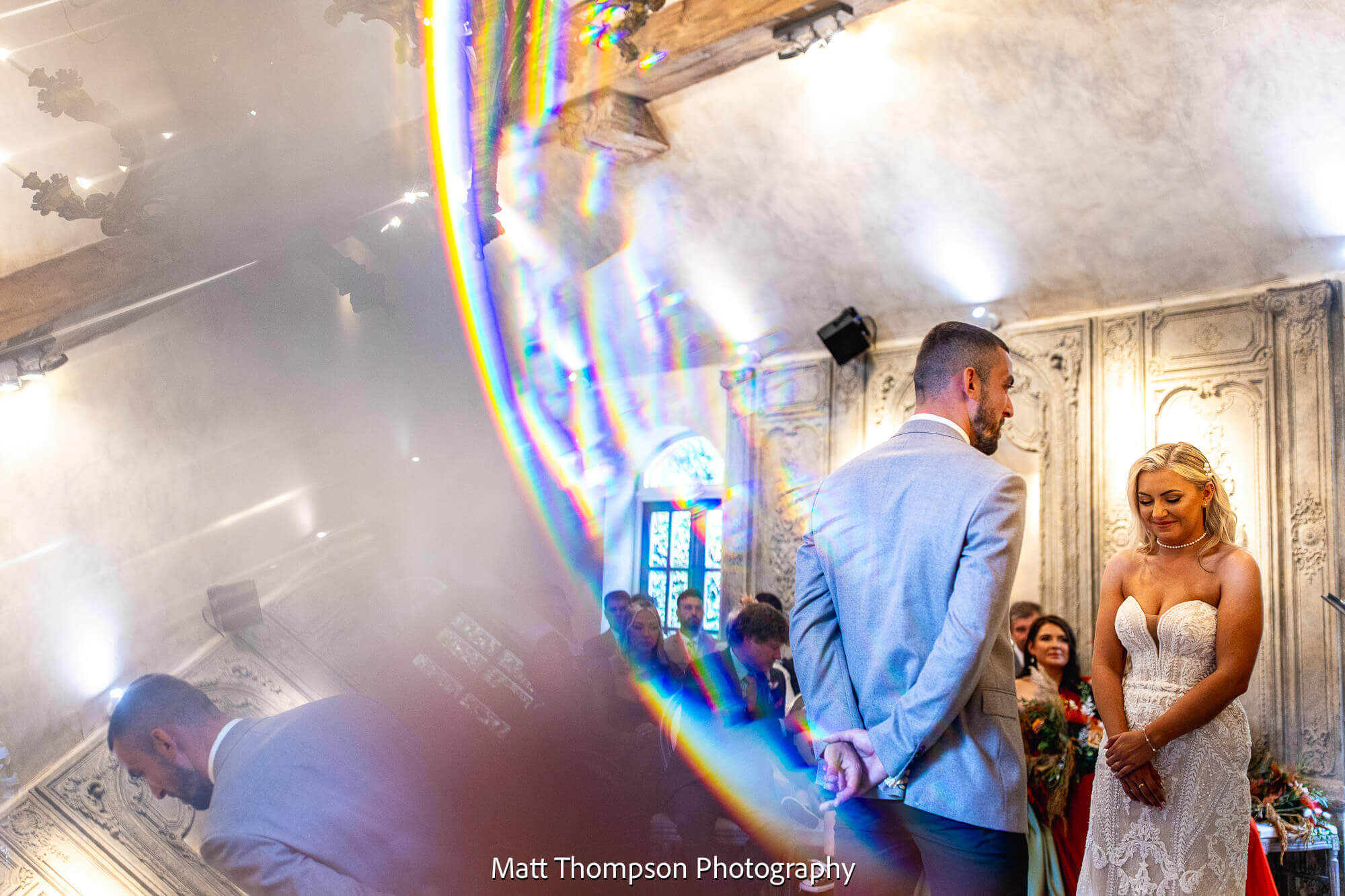 wedding ceremony at le petit chateau