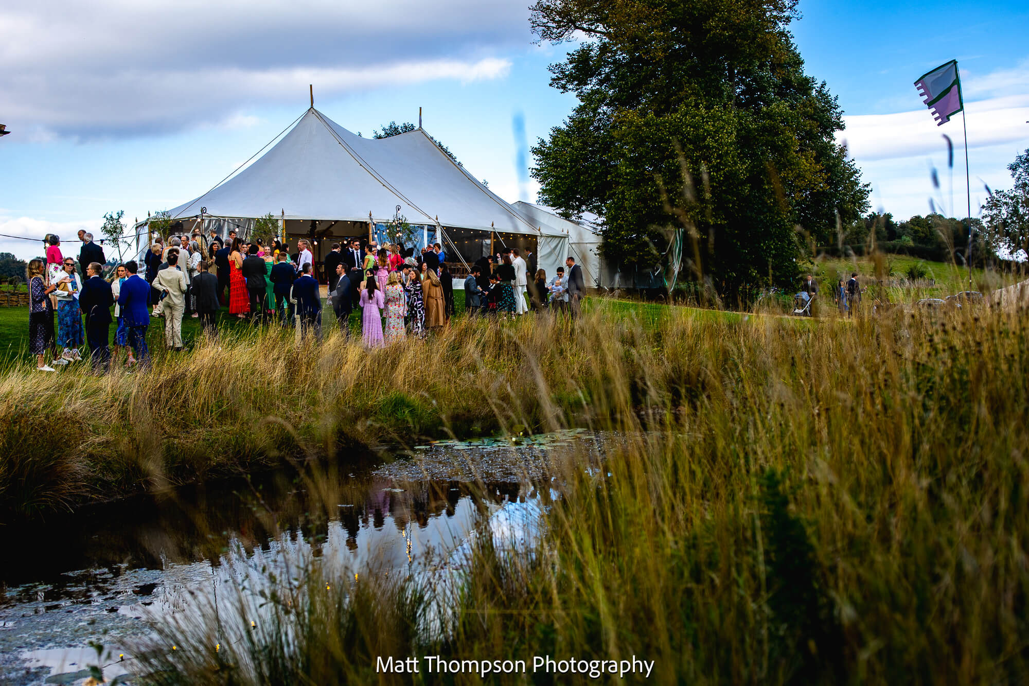 marquee garden wedding