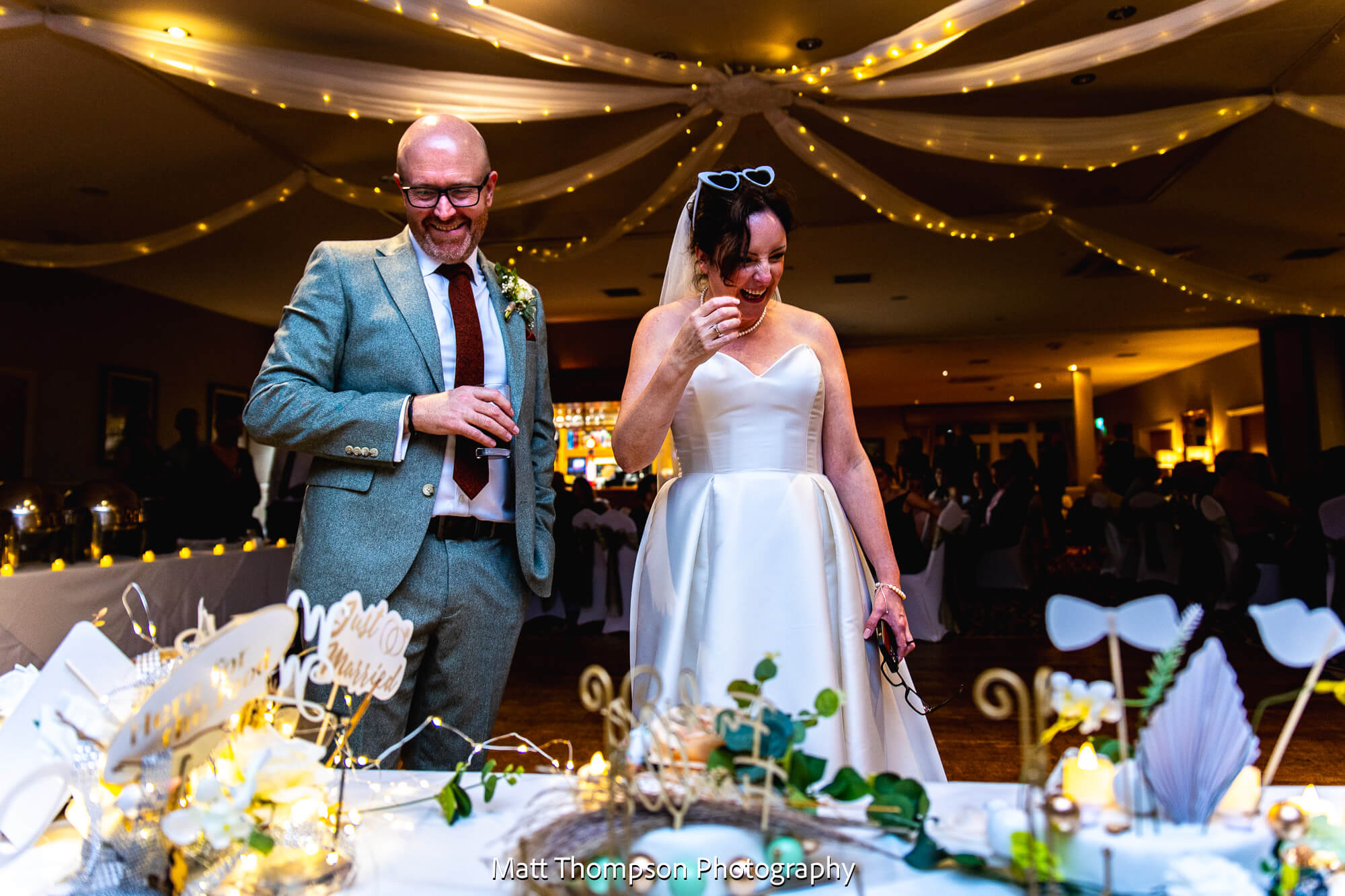 bride and groom at bagden hall