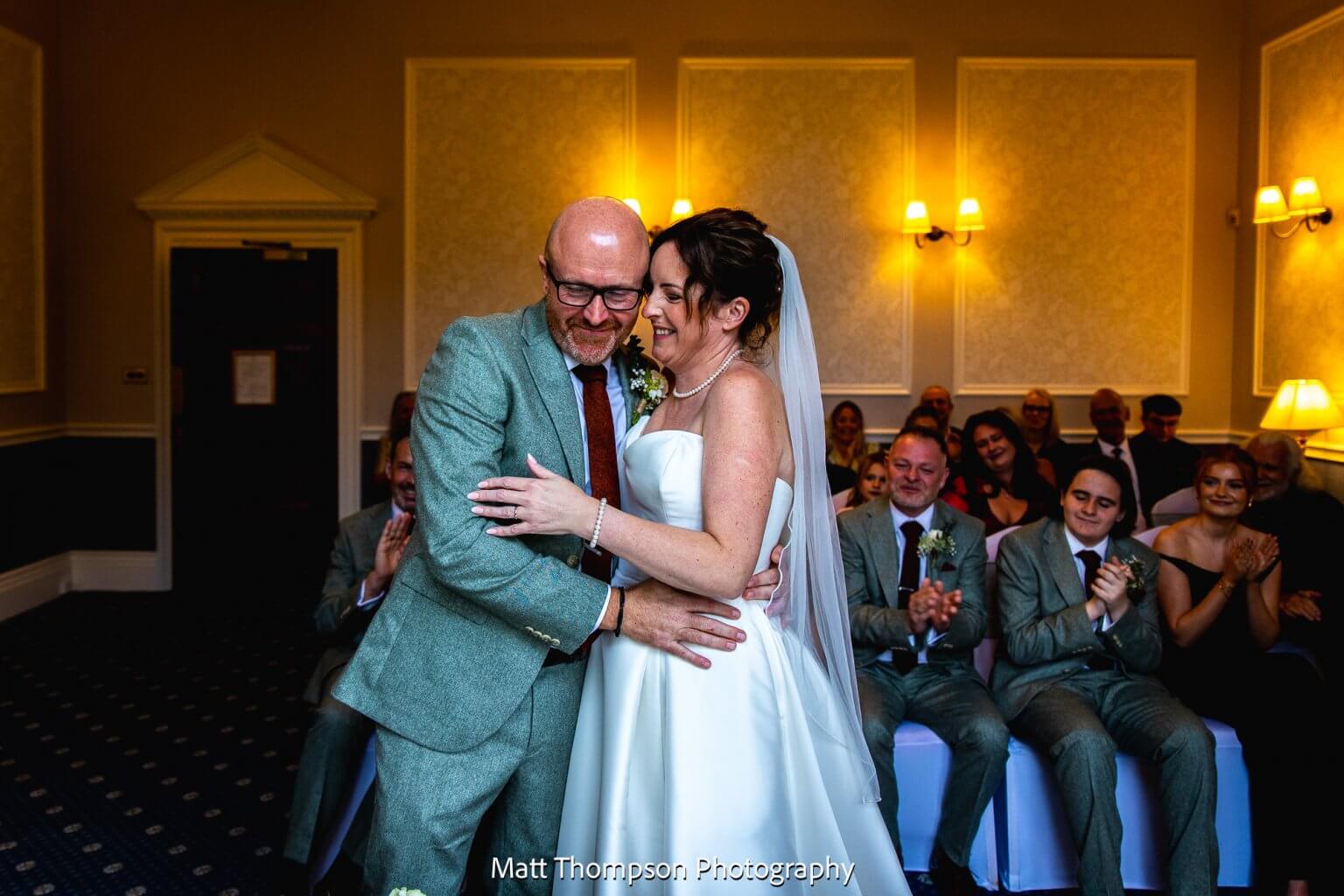 wedding ceremony at bagden hall