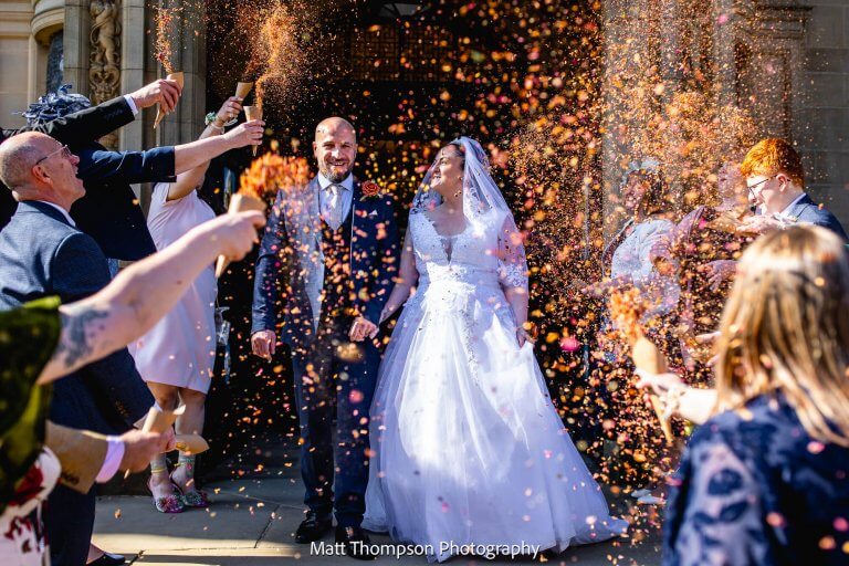 wedding confetti in wakefield