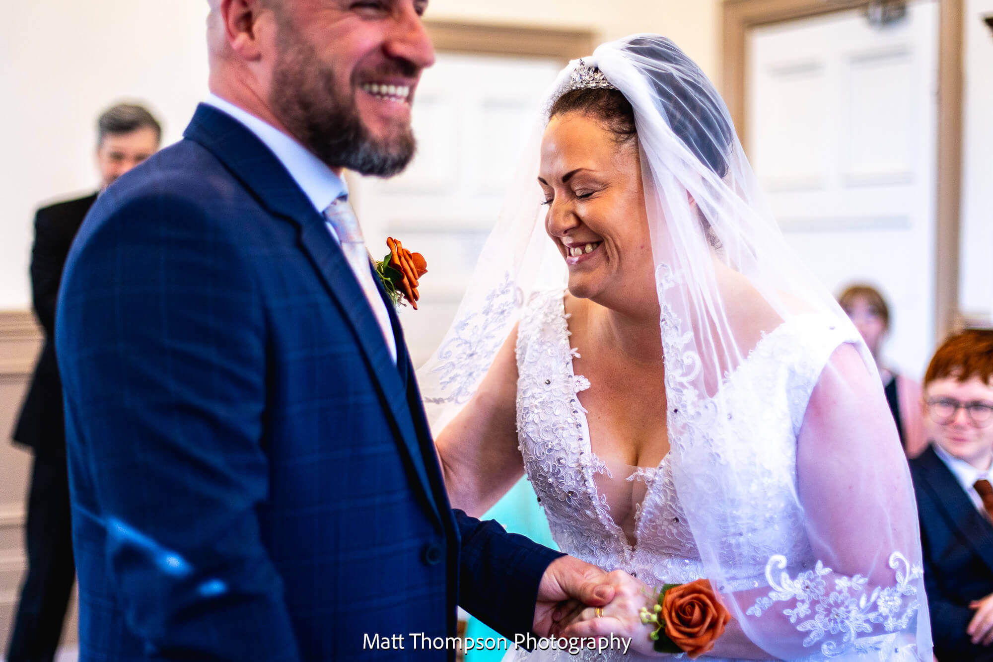 bride laughing