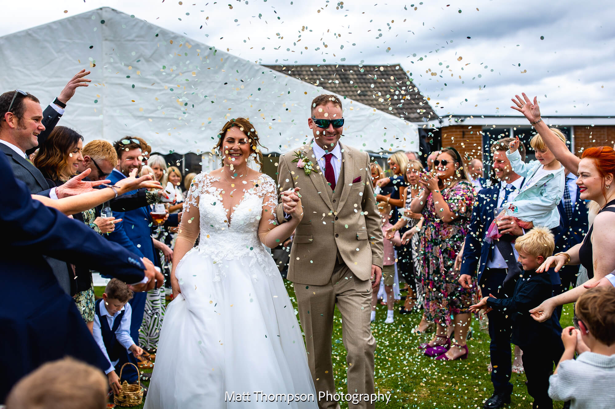 wedding confetti in kirkburton