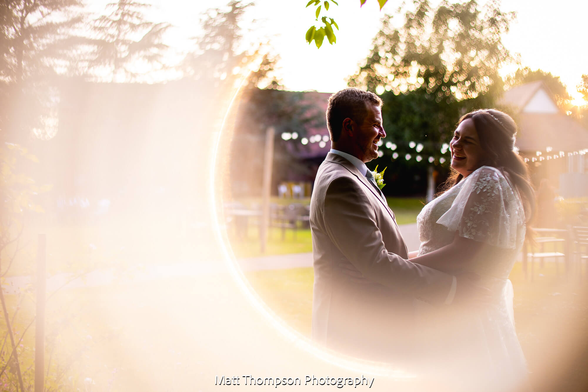 golden hour wedding photos